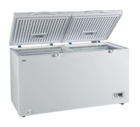 MIKA Chest Freezer 280L Aluminium Inner, Silver Grey MCF300SG