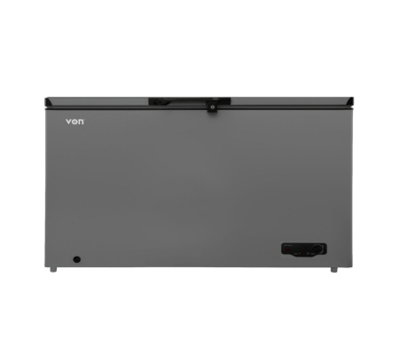 Von VAFC50DFS Chest Freezer - 505L, Grey
