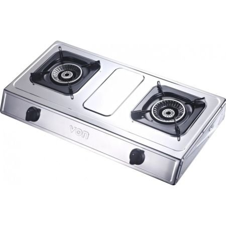 Von VCT2XWGX Table Top Dual Burner - Stainless Steel