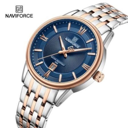 Naviforce Men Wristwatch Luxury Watch Stainless Steel Sport Elegant Quartz Male