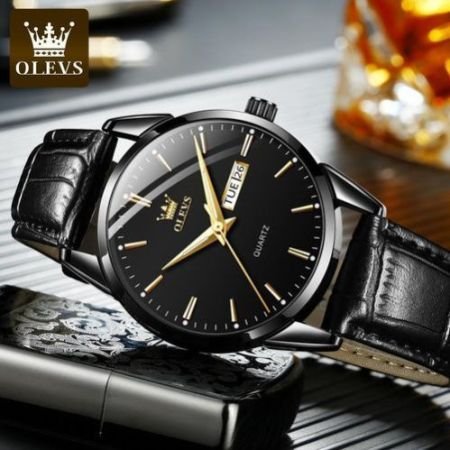Olevs High Quality Durable Fashion Watch-comfy&Affordable Black