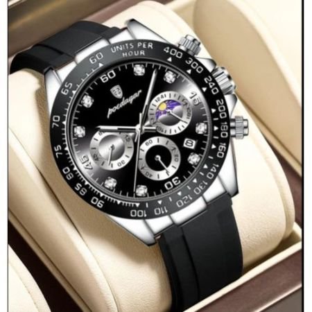 POEDAGAR Luxury Chronograph Luminous Waterproof Men Watches Sports