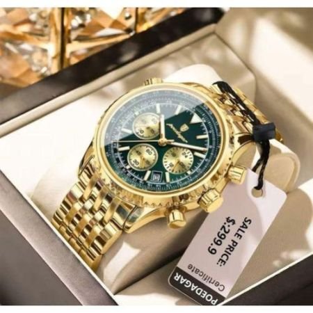 POEDAGAR 960 Luxury Military Watch For Men Waterproof Luminous Date Chronograph