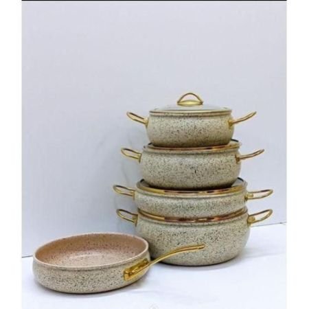 9PCS GRANITE COATING KITCHEN COOKWARE SET