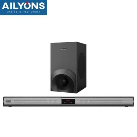 AILYONS SB501 2.1CH Sound Bar SubWoofer With Bluetooth Home Theatrer 18000W PMPO - Black