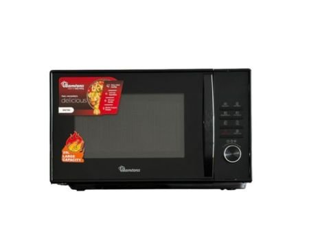 Ramtons 20 LITERS MANUAL MICROWAVE BLACK- RM/672