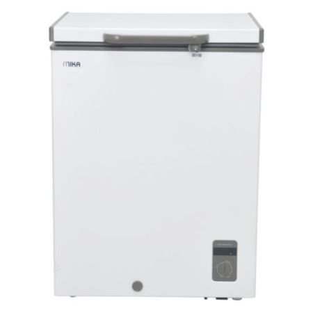 MIKA Chest Freezer 141L, White Inner, White Grey MCF141WWG