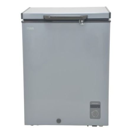 MIKA Chest Freezer, 141L, Aluminium Inner, Dark Grey MCF141ADG