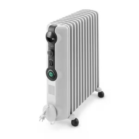 Delonghi TRRS1225 Oil Filled Radiator Heater, 12 Fin - White