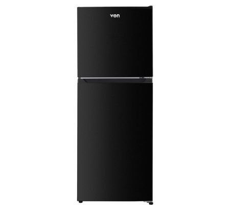 Von VRT-197NRAK Double Door Fridge 197L - Dark Inox