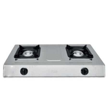 MIKA Gas Stove Stainless Steel, Double Burner Inox MGS2212E