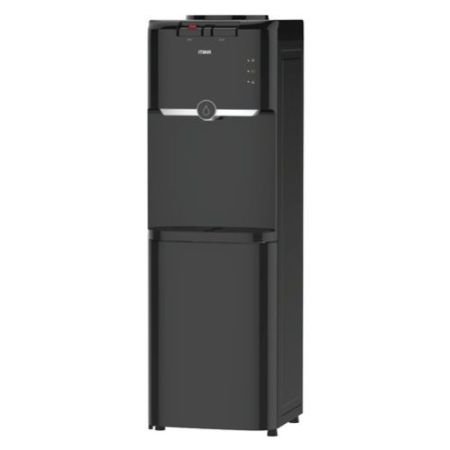 MIKA Water Dispenser, Standing , Hot & Electric Cooling, with Cabinet, Black & Silver MWD2306BS