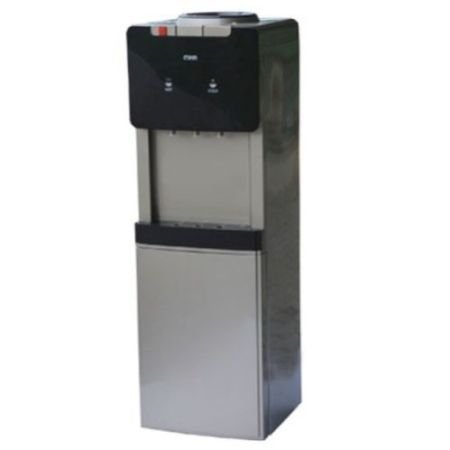 MIKA Water Dispenser, Standing, Hot, Normal & Cold (3 Taps),With Cabinet, Refrigerator, Silver & Dark MWD2702SGR