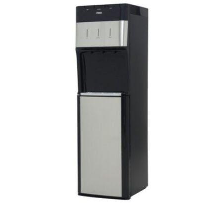 MIKA Water Dispenser, Floor Standing Bottom Load, Stainless Steel Black MWD2801SSB