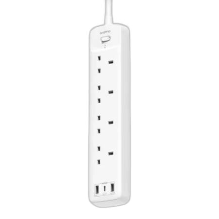 Oraimo OWS-U351 PowerHub C 2M 4-AC 3-USB Power Strip Extension Cableion