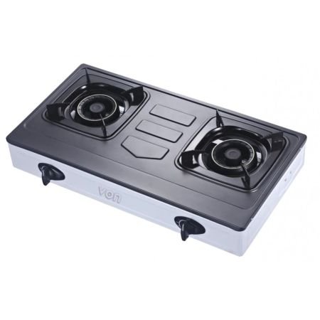Von VCT2BWGG Table Top 2 Brass Burner - Glass