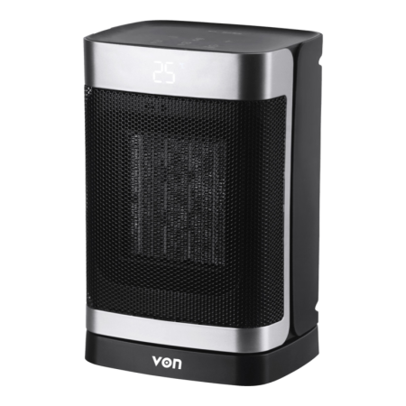 Von VHC153DYAK Ceramic Heater, 1500W - Black