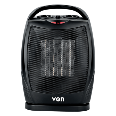 Von VHF182MLK Fan Heater, 1800W - Black