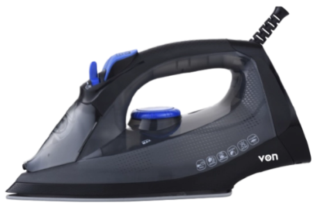 Von VIS221CSK Steam Iron, 2200W - Black