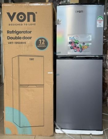 Von VRT-196DRHX Double Door Direct Cool- 195L