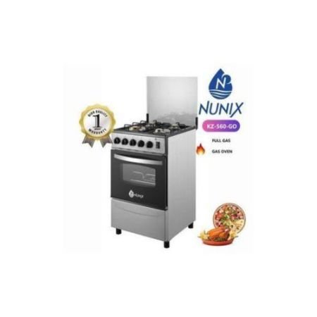 Nunix Free Standing Cooker 50*55*84cm,4 Gas Burners,Gas Oven
