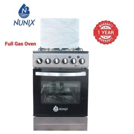 Nunix 50CM X 55CM Cooker, 4 Gas Burners, Gas Oven+1 YEAR WARRANTY