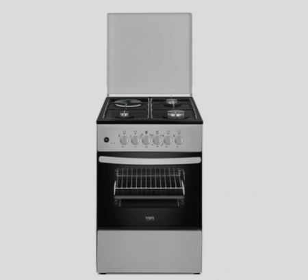 Von Cooker 3 Gas + 1 Electric - VCF503131NFY Enamel Grey
