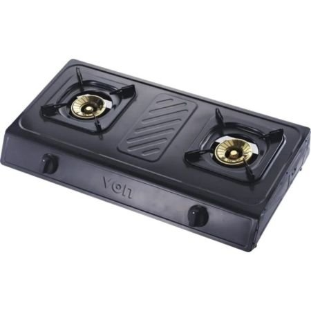 Von VCT2BWGT Table Top 2 Brass Burner - Black
